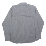 RENATO CAVALLI Mens Shirt Black Check Long Sleeve XL