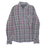 HILFIGER DENIM Womens Shirt Grey Check Long Sleeve M