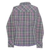 HILFIGER DENIM Womens Shirt Grey Check Long Sleeve M