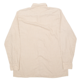 RESISTO Mens Shirt Beige Check Long Sleeve L