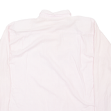 CLANINE Womens Shirt Pink Striped Long Sleeve M