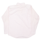 CLANINE Womens Shirt Pink Striped Long Sleeve M