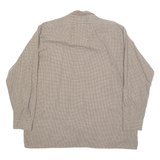 WEDER-MEIR Mens Shirt Brown Check Long Sleeve XL