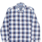 TOMMY HILFIGER Mens Shirt Blue Check Long Sleeve M