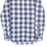 TOMMY HILFIGER Mens Shirt Blue Check Long Sleeve M