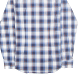 TOMMY HILFIGER Mens Shirt Blue Check Long Sleeve M