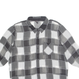 GUESS Shear Womens Shirt Black Check 3/4 Sleeve L