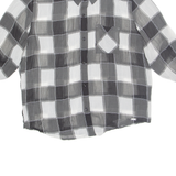 GUESS Shear Womens Shirt Black Check 3/4 Sleeve L