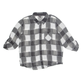 GUESS Shear Womens Shirt Black Check 3/4 Sleeve L