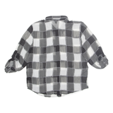 GUESS Shear Womens Shirt Black Check 3/4 Sleeve L