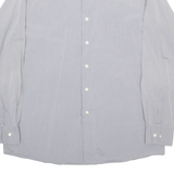 DKNY Mens Plain Shirt Grey Long Sleeve L