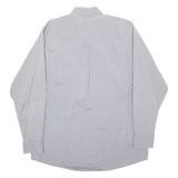 DKNY Mens Plain Shirt Grey Long Sleeve L