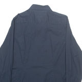 TOMMY HILFIGER Mens Plain Shirt Blue Long Sleeve M