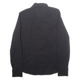 CALVIN KLEIN JEANS Mens Plain Shirt Black Long Sleeve M