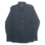 G-STAR Mens Plain Shirt Black Long Sleeve 2XL