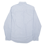 TOMMY HILFIGER Mens Plain Shirt Blue Long Sleeve S
