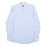 HUGO BOSS Mens Plain Shirt Blue Long Sleeve L