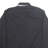 FC BARCOLNA Mens Plain Shirt Black Long Sleeve 2XL