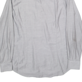 TOMMY HILFIGER Mens Plain Shirt Black Chevron Long Sleeve M