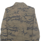 STARING AT STARS Womens Shirt Green Camouflage Long Sleeve S