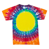 Mens Tie Dye T-Shirt Yellow S