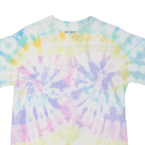 GILDAN Mens Tie Dye T-Shirt Purple M