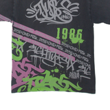 DYSE ONE CLOTHING Graffiti Mens T-Shirt Grey M