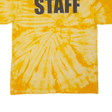 HANES Lizard Mens Tie Dye T-Shirt Yellow M