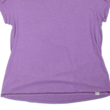 THE NORTH FACE Womens T-Shirt Purple V-Neck L