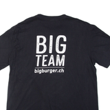 GILDAN Big Burger Mens T-Shirt Black XL