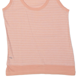 LACOSTE Striped Womens Vest Pink Sleeveless S