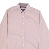 TED BAKER Mens Shirt Pink Long Sleeve M