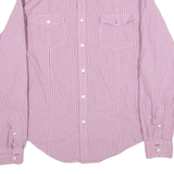 TED BAKER Mens Shirt Red Gingham Long Sleeve S