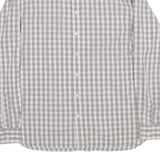 BEN SHERMAN Mens Shirt Grey Gingham Long Sleeve M