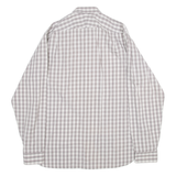 BEN SHERMAN Mens Shirt Grey Gingham Long Sleeve M