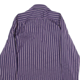 TED BAKER Mens Shirt Purple Striped Long Sleeve M