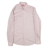 HUGO BOSS Slim Fit Mens Shirt Red Long Sleeve M