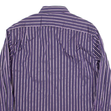 TED BAKER Mens Shirt Purple Striped Long Sleeve L
