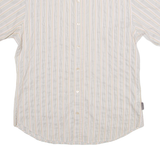 TED BAKER Mens Shirt Cream Striped M