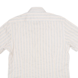 TED BAKER Mens Shirt Cream Striped M