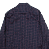 TED BAKER Mens Shirt Blue Crazy Pattern Long Sleeve M