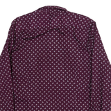 TED BAKER Mens Shirt Maroon Long Sleeve M