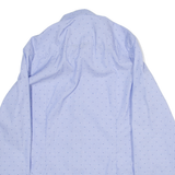 TED BAKER Slim Fit Mens Shirt Blue Polka Dot Long Sleeve M