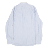 TED BAKER Mens Shirt Blue Striped Long Sleeve M
