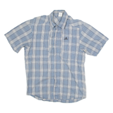 ADIDAS Mens Shirt Blue Check S
