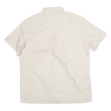 Mens Shirt Cream Striped L