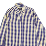 PAUL & SHARK Mens Shirt Purple Check Long Sleeve L