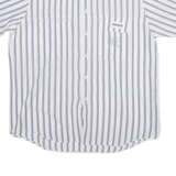 CLAY FERRY Mens Shirt Blue Striped L