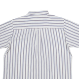 CLAY FERRY Mens Shirt Blue Striped L
