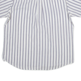 CLAY FERRY Mens Shirt Blue Striped L